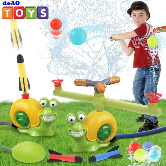 Water Sprinkler Toy For Kids Outdoor Water Toys For Yard Summer Lawn Pool Party Fun For Boys And Girls Water Toys For Kids Aged 3 And Above Yellow