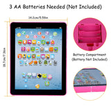 Baby Learning Tablet Educational Mini Pads Toys Touch Learn Toddler Tablet For ABC Numbers Words Gift For Boys Girls Aged 1-6 Year Old Kids