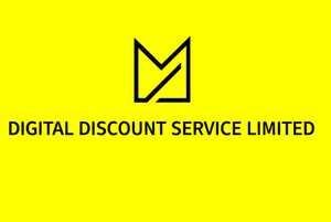 Digital Discount Service Limited make logo white colors 